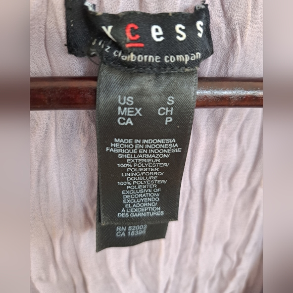 VTG Blouse Womens Blue/ Lt Pink Crinkle Boho Print Peasant Top Size Small - Picture 12 of 12